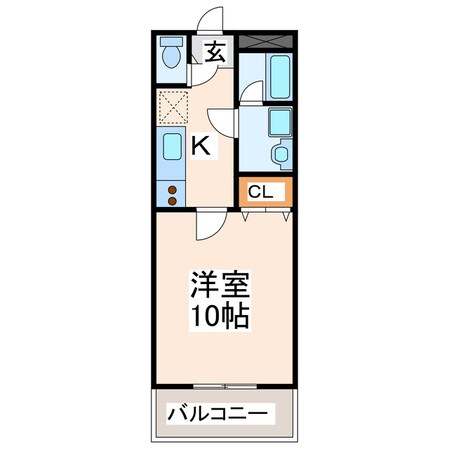 今村入口 徒歩2分 3階の物件間取画像